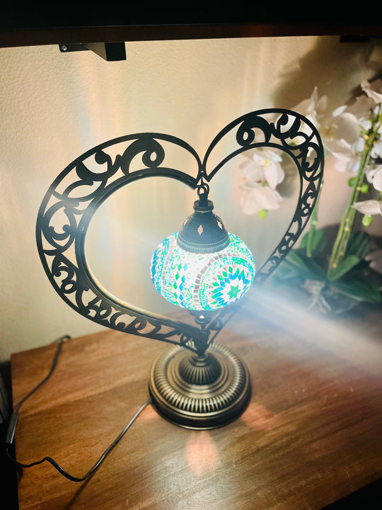 Heart Shape Xl Turkish lamp