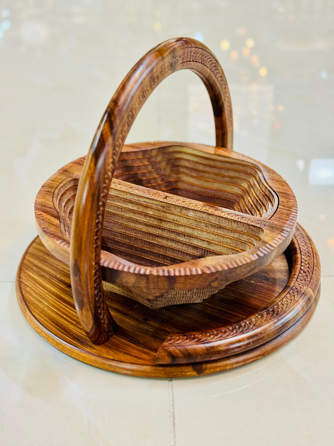 Handmade collapsible baskets