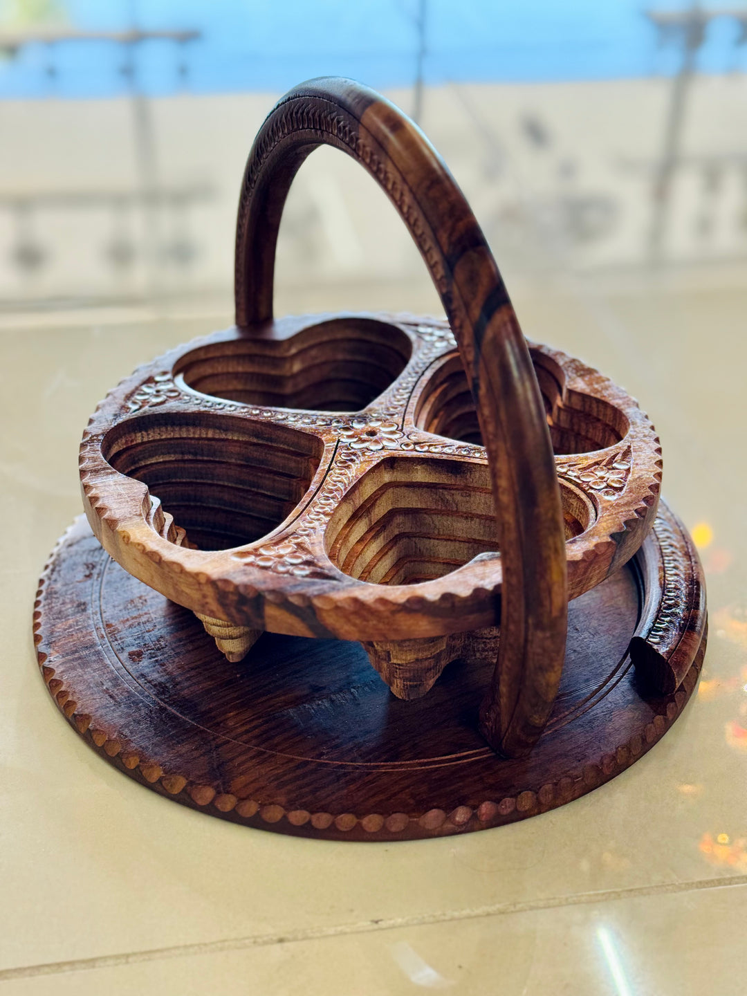 Handmade collapsible baskets