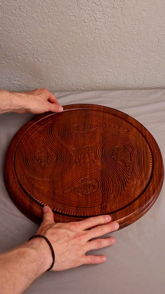 4 Compartment 18” Heart Basket