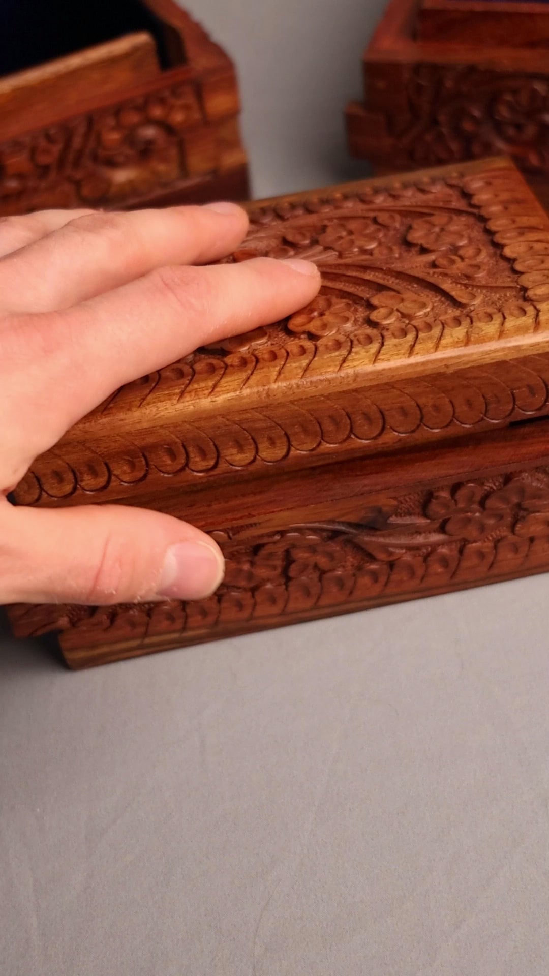 Handmade XXXL Secret lock Jewelry Box + Free sm